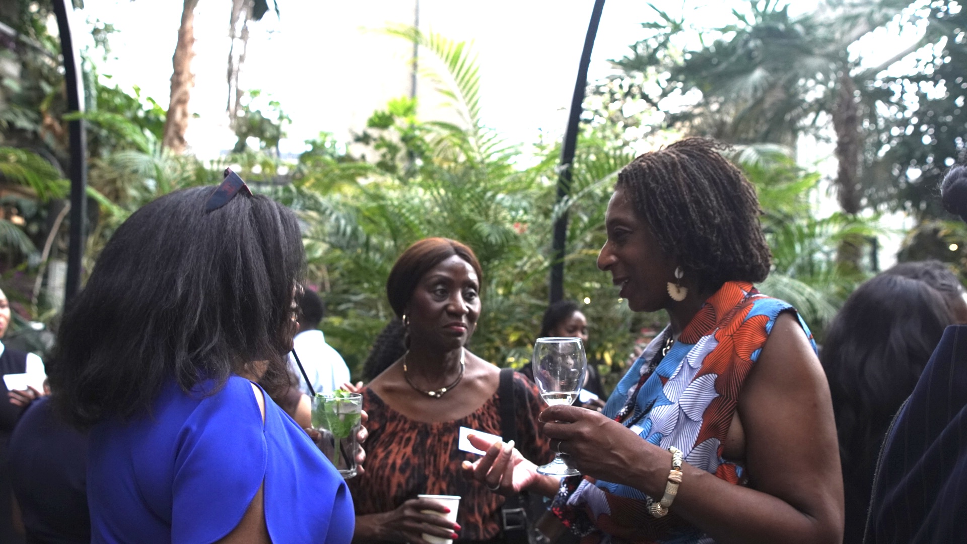 Live event coverage — networking conversation